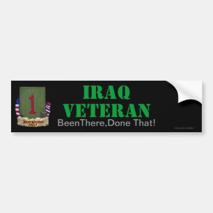Autocollant De Voiture la ?ère division d'infanterie Irak contrôle