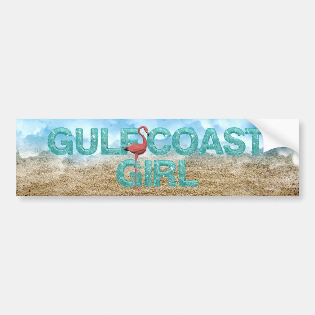 Autocollant De Voiture LA Fille de la Côte du Golfe (Devant)