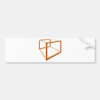 Autocollant De Voiture La géométrie impossible de l'illusion 3d