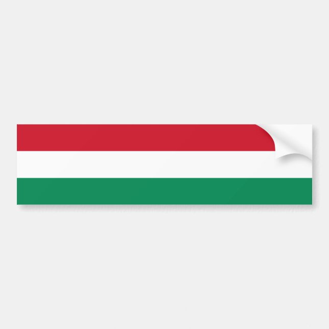 Autocollant De Voiture La Hongrie/drapeau hongrois (Devant)