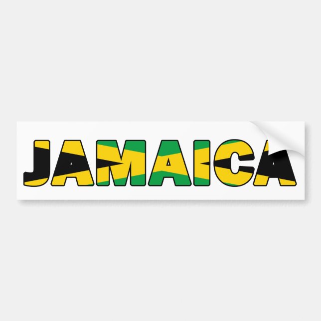 Autocollant De Voiture La Jamaïque 004 (Devant)