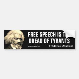 Autocollant De Voiture La Liberté D'Expression De Douglass Est La Peur De