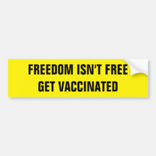 AUTOCOLLANT DE VOITURE LA LIBERTÉ N'EST PAS LIBRE