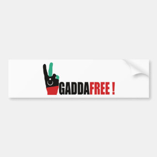 Autocollant De Voiture La Libye libèrent de Gaddafi - Kadhafi
