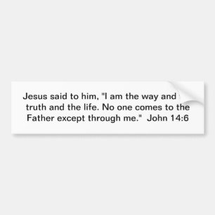 Autocollant De Voiture La manière, la vérité, et la vie
