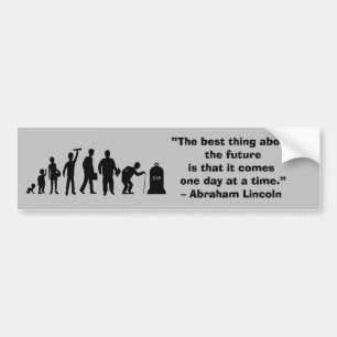 Autocollant De Voiture "La meilleure chose à propos de l'avenir, c'est qu