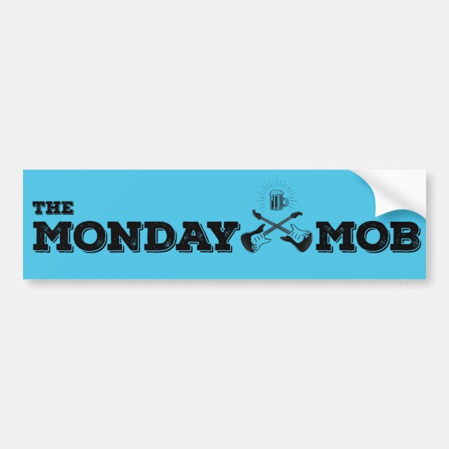 Autocollant De Voiture LA MOB DU LUNDI - Bumper Sticker (Devant)