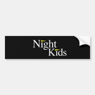 Autocollant De Voiture La nuit badine l'adhésif pour pare-chocs noir