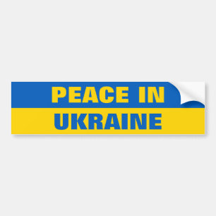 AUTOCOLLANT DE VOITURE LA PAIX EN UKRAINE BUMPER STICKER