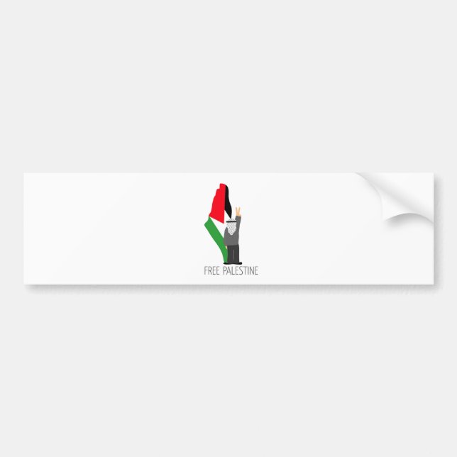 Autocollant De Voiture La Palestine libre avec la droite du retour (Devant)