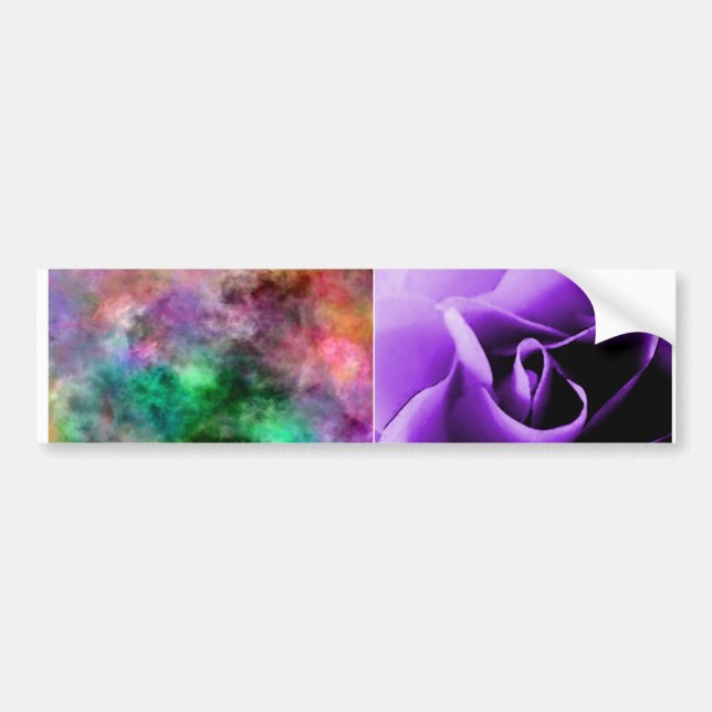 Autocollant De Voiture la peau et le pastel de rose de pourpre teignent (Devant)
