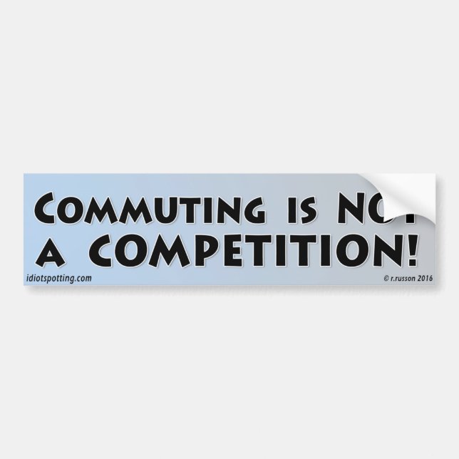 Autocollant De Voiture La permutation n'est pas une concurrence ! (Devant)