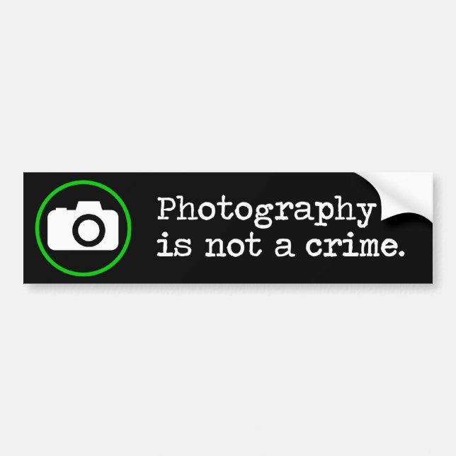 Autocollant De Voiture La photographie n'est pas un crime (Devant)