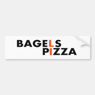 Autocollant De Voiture La pizza et les bagels du Long Island sont le