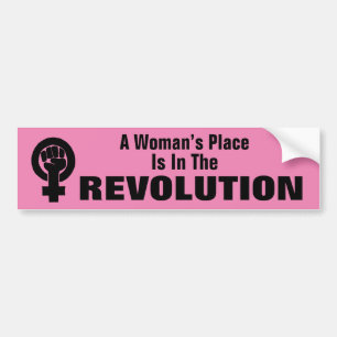 Autocollant De Voiture La place de la femme est dans le Sticker pare-choc