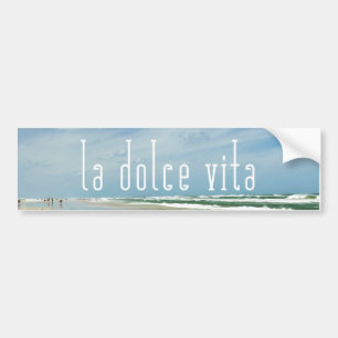 Autocollant De Voiture La plage de La Dolce Vita