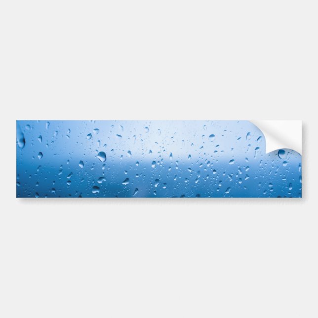 Autocollant De Voiture La pluie tombe sur une vitre (Devant)