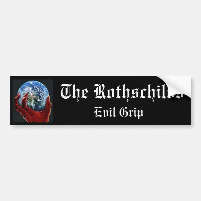 Autocollant De Voiture La poignée de mal de Rothschilds (Devant)