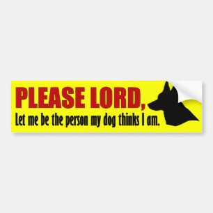 Autocollant De Voiture La prière du chien