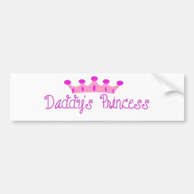 Autocollant De Voiture La princesse du papa (Devant)