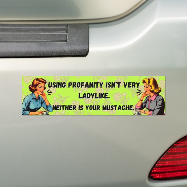 Autocollant De Voiture La profanation n'est pas comme un bumper Sticker (En voiture)