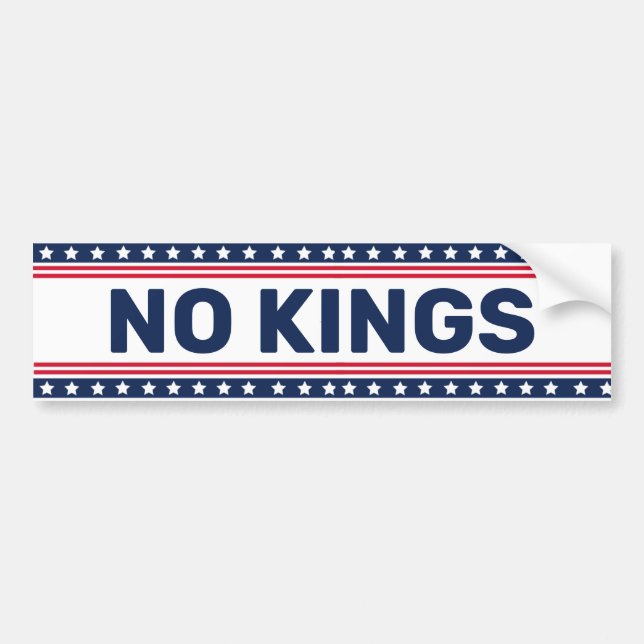 Autocollant De Voiture La protestation contre Trump No Kings (Devant)