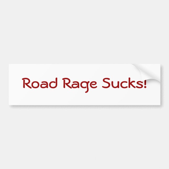Autocollant De Voiture La rage de route suce ! (Devant)