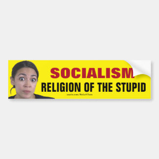 Autocollant De Voiture La Religion Socialiste De L'AOC Des Stupides