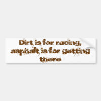 La saleté est pour emballer l'asphalte est pour y