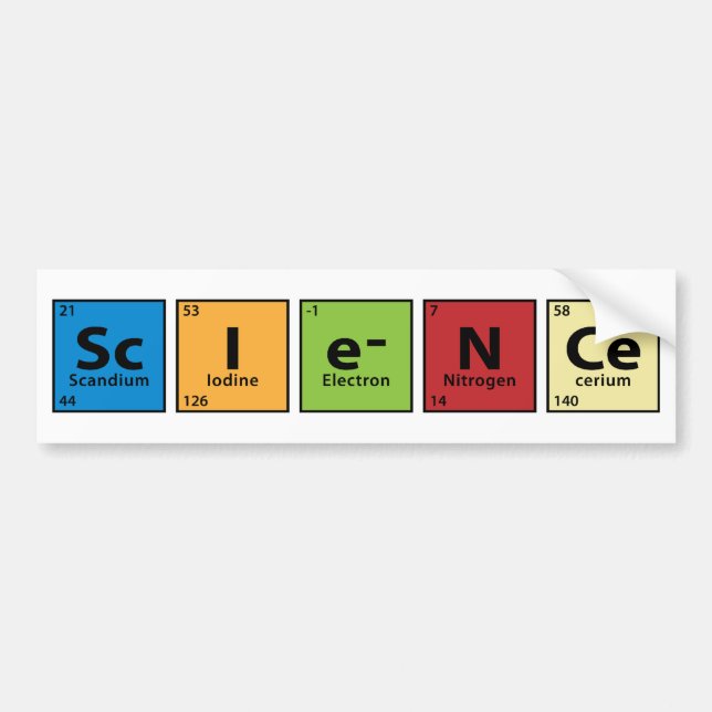 Autocollant De Voiture La Science (Devant)