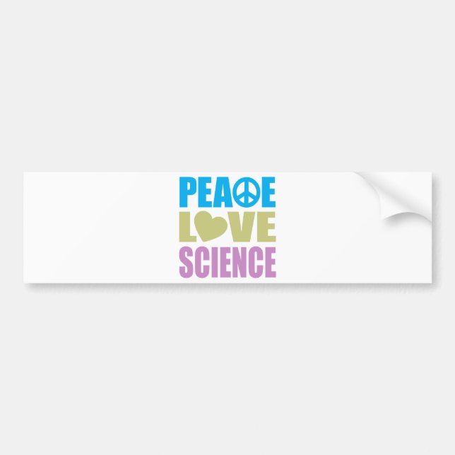 Autocollant De Voiture La Science d'amour de paix (Devant)