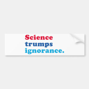 Autocollant De Voiture La science domine l'ignorance