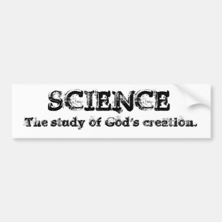 Autocollant De Voiture La Science - la création de Dieu