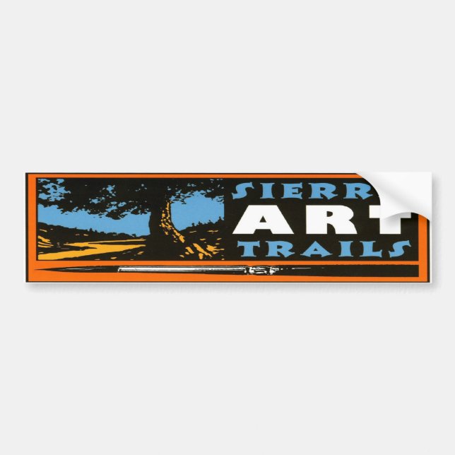 Autocollant De Voiture La sierra art traîne Bumpersticker (Devant)