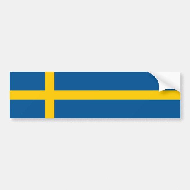 Autocollant De Voiture La Suède/Suédois/drapeau suédois (Devant)