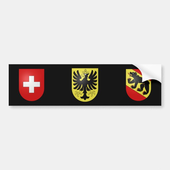 Autocollant De Voiture La Suisse - Berne - l'Oberhasli (Devant)