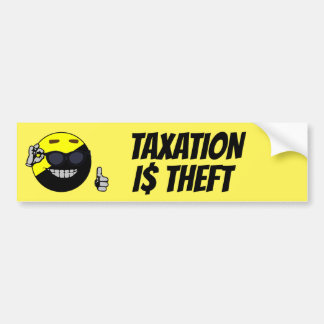 Autocollant De Voiture La taxation est un vol
