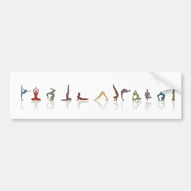 Autocollant De Voiture la terre de yoga (Devant)