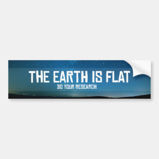 Autocollant De Voiture La terre est plate