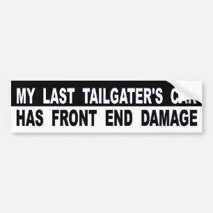 Autocollant De Voiture La voiture de mon Tailgater de bout a des dommages