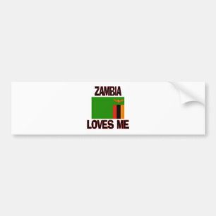 Autocollant De Voiture La Zambie m'aime