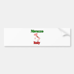 Autocollant De Voiture L'Abruzzo Italie