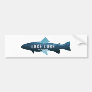 Autocollant De Voiture Lac Lure Caroline du Nord Poisson