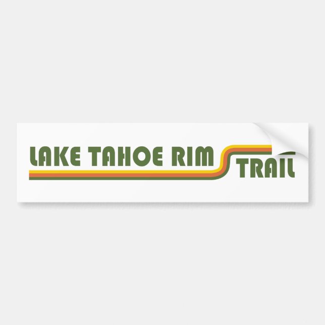 Autocollant De Voiture Lac Tahoe Rim Trail Californie Nevada (Devant)