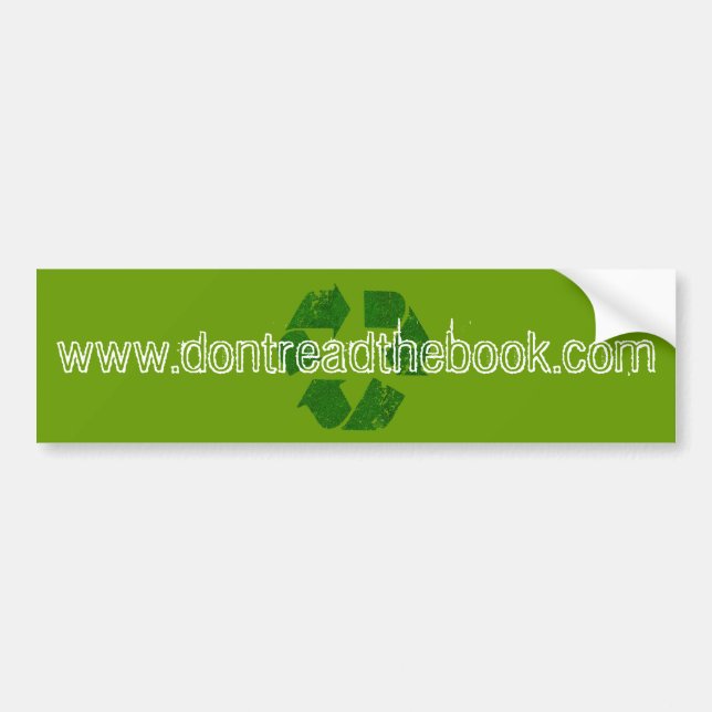 Autocollant De Voiture L'adhésif pour pare-chocs de livre - vert (Devant)