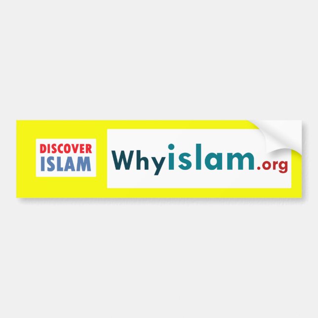 Autocollant De Voiture L'adhésif pour pare-chocs découvrent l'Islam (15) (Devant)