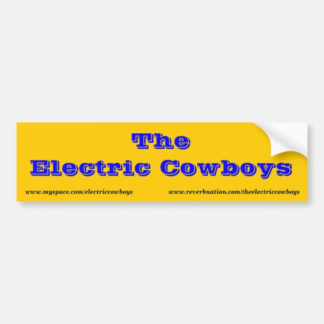 Autocollant De Voiture L'adhésif pour pare-chocs électrique de cowboys (Devant)