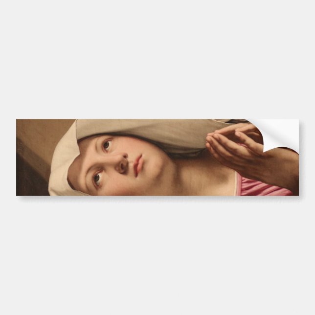 Autocollant De Voiture Lady Madonna Praying (Vierge Marie) (Art chrétien) (Devant)