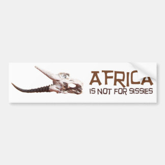 Autocollant De Voiture L'Afrique n'est pas pour des poules mouillées :