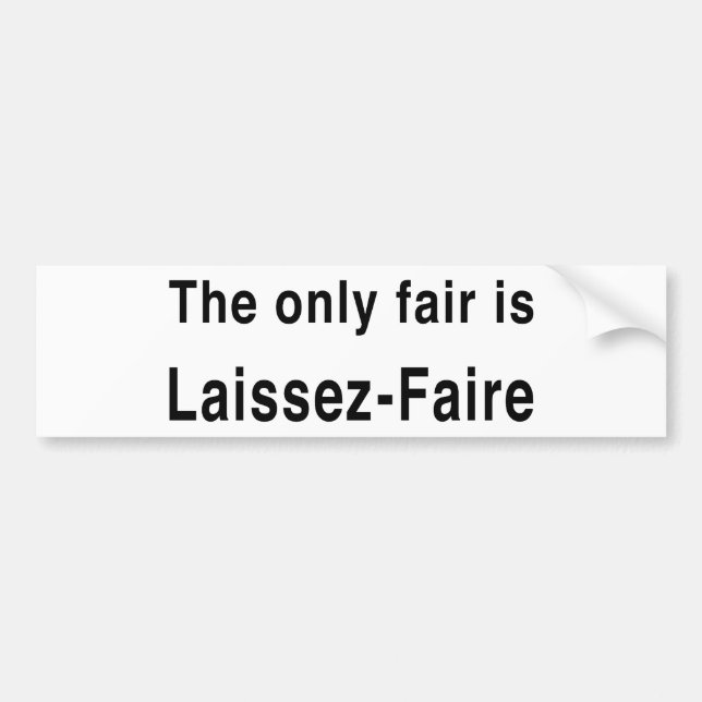 Autocollant De Voiture Laissez-faire (Devant)